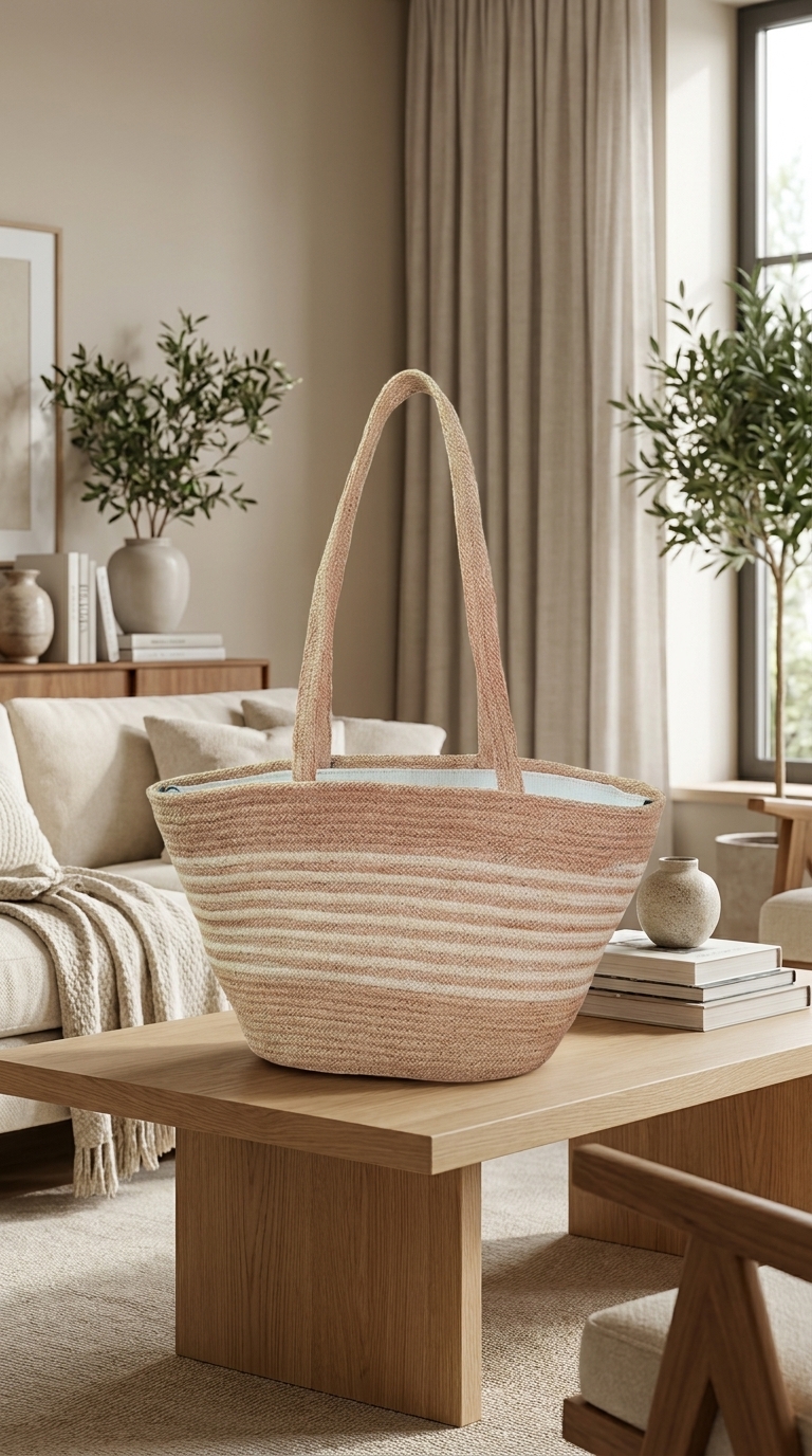 Golden Daisy Handcrafted Jute Tote Bag