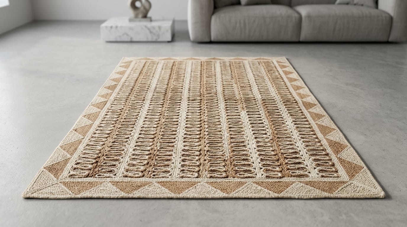 Premium Handcrafted Jute Area Rug 3' 5'